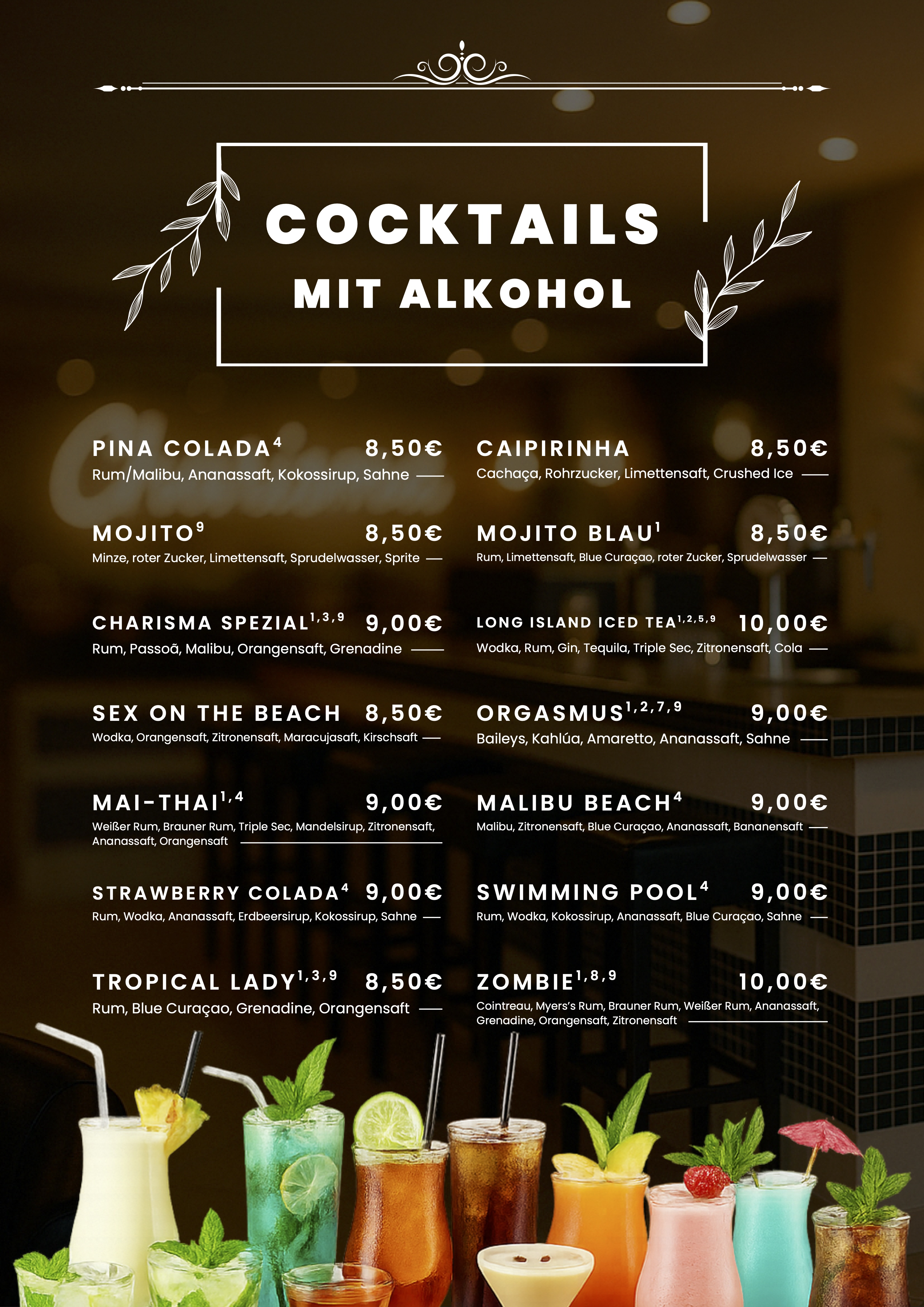 Getränkekarte Seite 9